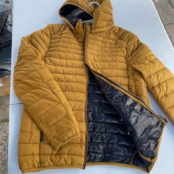 Men's Hooded Winter Coat Warm Puffer Jacket Cotton Coat with Removable Hood - Picture 4 of 4